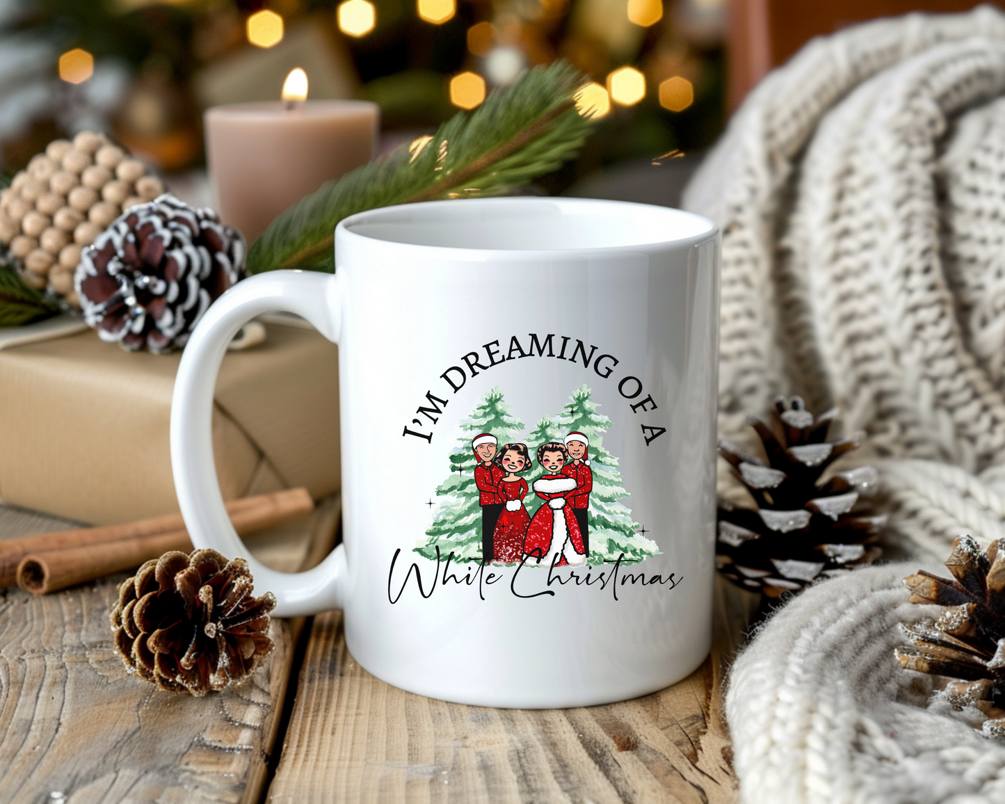 White Christmas Ceramic Mug