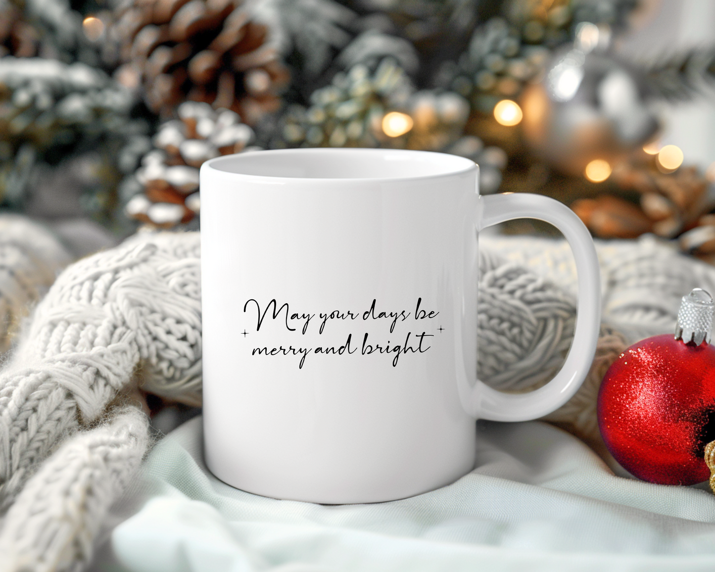 White Christmas Ceramic Mug