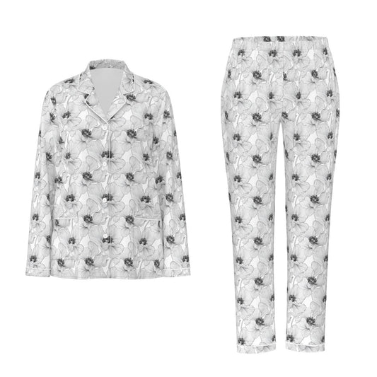 Peony Women's Button Down Sleep Set