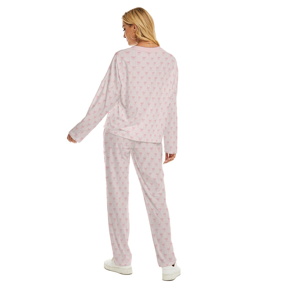 Pink Gingham & Bows Women's Sleep Set