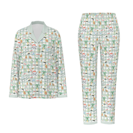 Buddy the Elf Women's Button-Down Christmas Pajamas