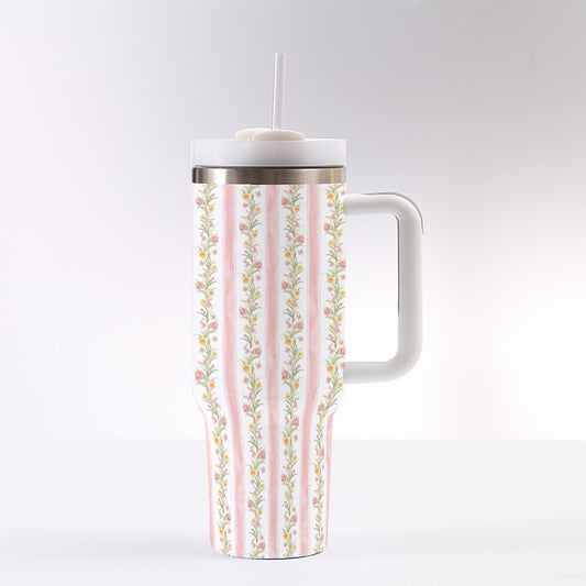 Pink Trellis 40oz Tumbler