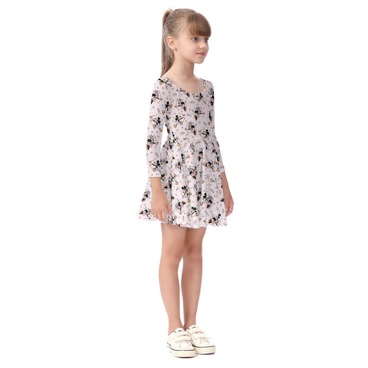 Cupid Mouse Girls Twirl Dress