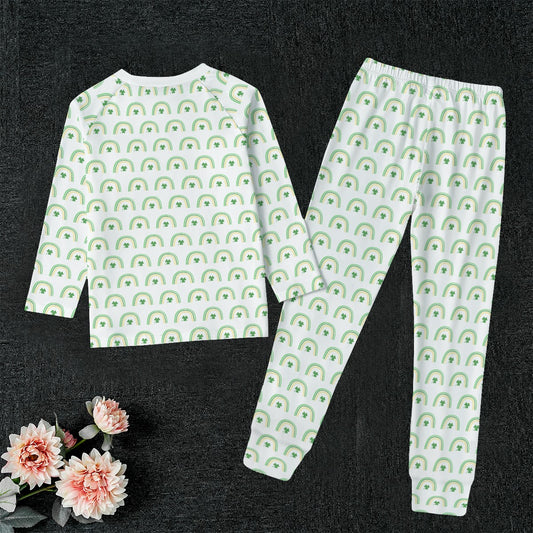 Shamrock Rainbow Kid's Two Piece Sleep Set