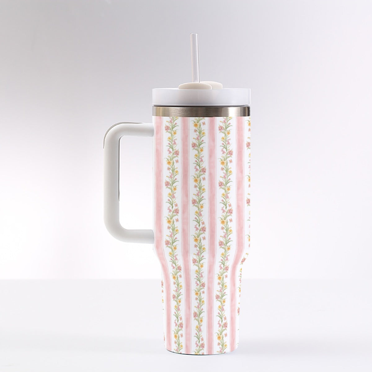 Pink Trellis 40oz Tumbler