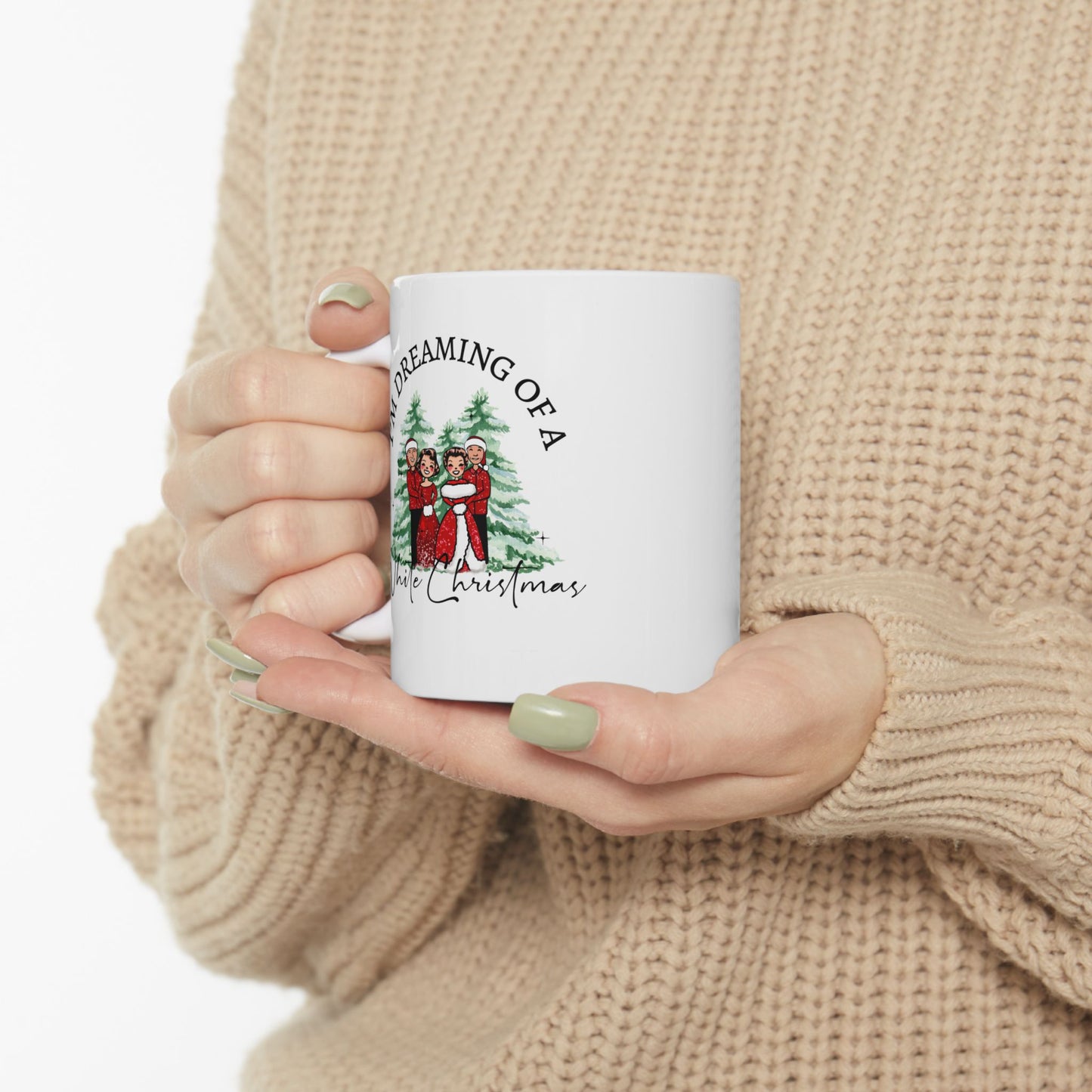 White Christmas Ceramic Mug