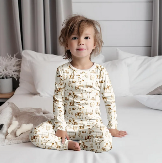 Cowboy Kid's Two-Piece Sleep Set