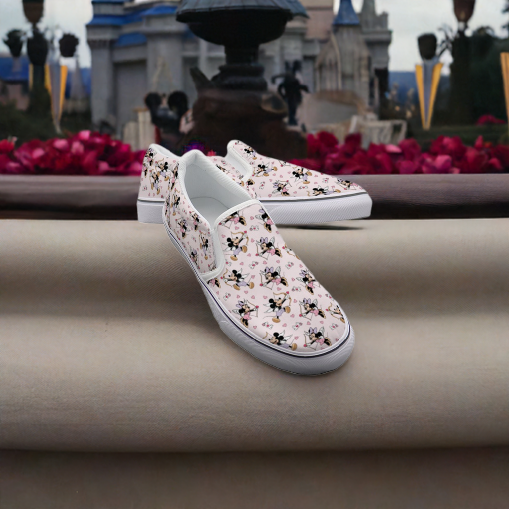 Cupid Mouse Kid's Slip On Sneakers